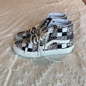 high top floral vans